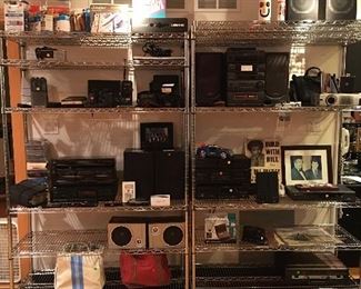 ELECTRONICS. STEREO. RADIO. SPEAKERS. MUSIC. CD’S. REEL TO REEL. 