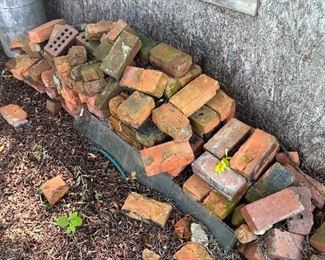 Lots of piles of old bricks