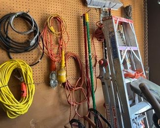Ladders, extension cords