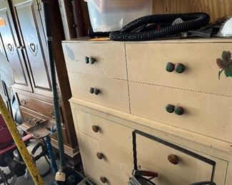 Chest and armoire