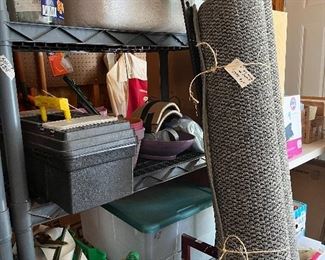 Area rugs and garden supplies 
