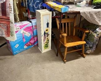 Barbie canopy and misc. child and household 