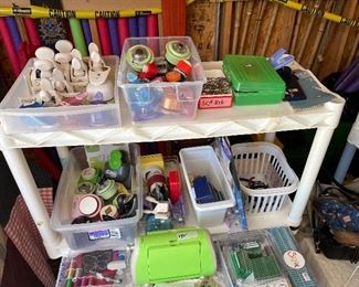 Craft stamps and punches, cuttlebug and dies