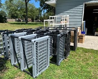 7 storage shelf units