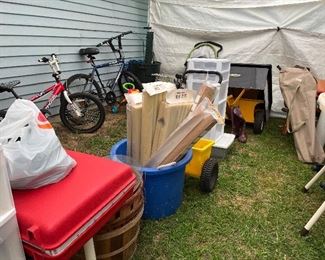 Tent full of items