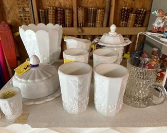 Beautiful vintage milkglass