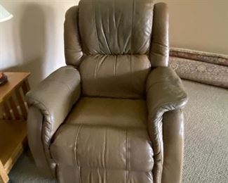 Leather recliner