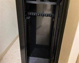 Open view of gun safe