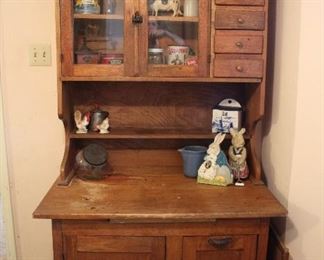 Farmhouse antique hutch