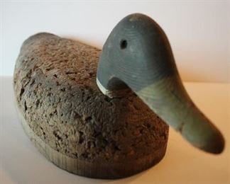 Vintage cork duck decoy
