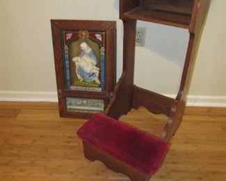 Some of the many religious items here