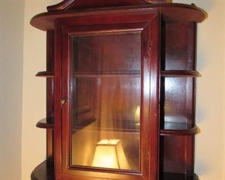 Walnut hanging cabinet