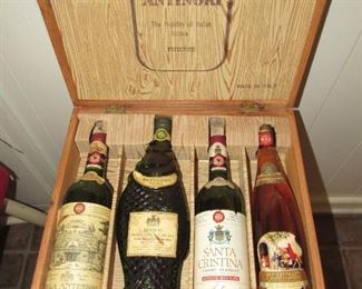 Vintage unopened wine set 1970 Italy