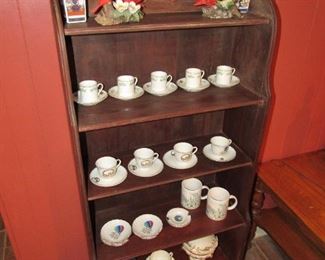 Petite walnut bookshelf
