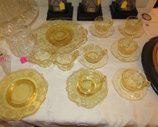 Yellow depression glass