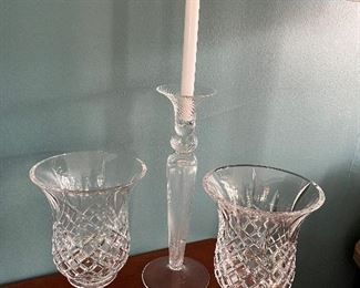 Crystal candleholders