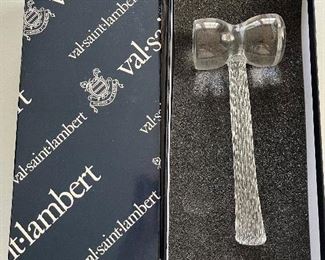 Val Saint Lambert crystal gavel