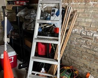 Ladder and garage miscellaneous.....