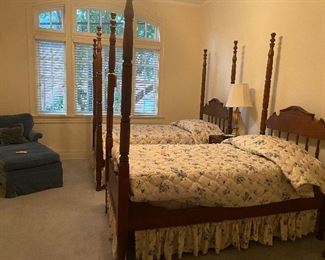 Pair of antique Louisiana convent beds