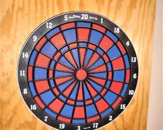 Dart board, ready to hang in your home