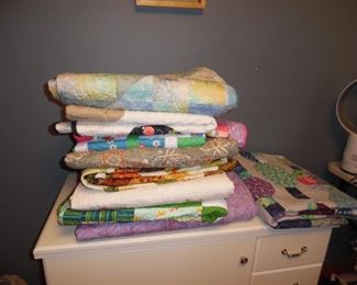 From quits for your lap, to quilts for your twin bed, beautiful one of a kind pieces