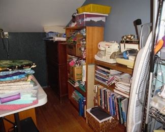 Lots and lots of how to books and guides.  Just remember that everything that you see in the pictures is for sale, including the shelving and bookcases