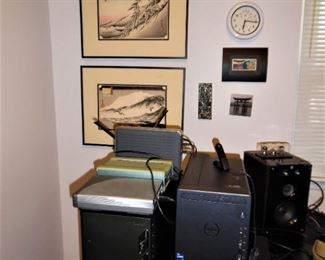 Office equipment, and wonderful pieces of artwork