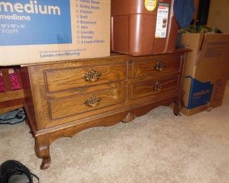 Large, beautiful, footed chest