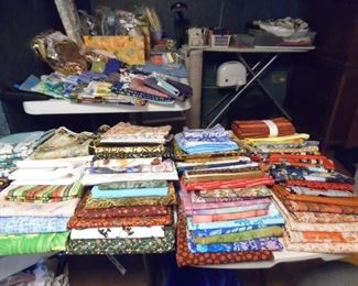 Well organized and very well cared for quilters fabric