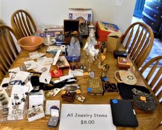 Lots of wonderful jewelry items and other precious things