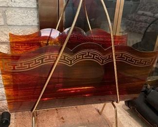 Vintage magazine rack 