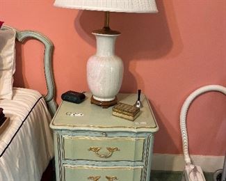 Pair of vintage French provential night chest 