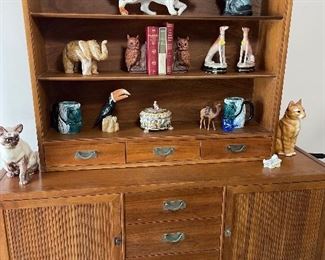 Mid century dresser with hutch - 2 pieces (can be sold separately 