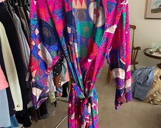 Vintage silk robe 