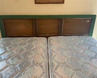 (2) sets of twin m/s and frames. King headboard 
