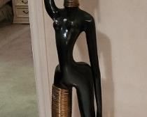 Hagenauer inspired large bronze sculpture of a Ndebelle African woman