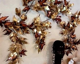 Brass wall sculpture