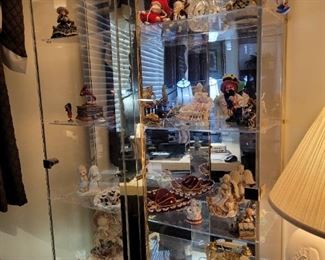 Glass and brass showcase