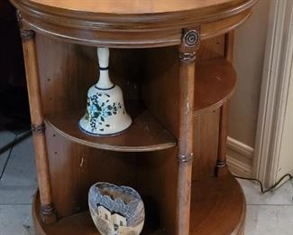 Revolving table/ bookcase