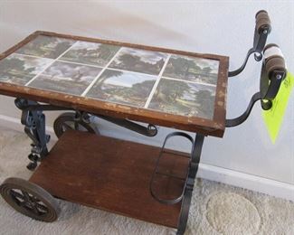 unusual tea cart