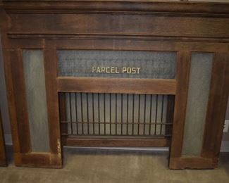 Sections of Antique United States Post Office complete with Windows, Signage, Grills, Mail Slots, Hardware and More! Section pictures taken outside and inside