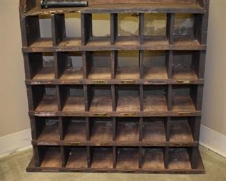 Sections of Antique United States Post Office complete with Windows, Signage, Grills, Mail Slots, Hardware and More! Section pictures taken outside and inside