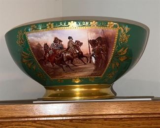Napoleonic Punch Bowl with Cups