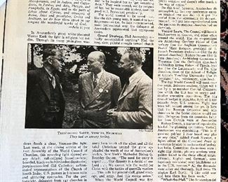 Portrait of Ruth Oxnam wife of Bishop Garfield Bromley Oxnam. Ruth was the daughter of a regarded family who collected fine art. 
Frame Size: 42 x 31
Image Size: 35 x 24
Attributed to: Frank 0. Salisbury in the style of John Singer Sargent 
Circa 1937
Bishop Oxnam was the president of World Council of Churches and the Bishop of Washington Dc, Boston and New York. Both The couple were collectors of high-end 
art. 
Please see the time magazine article published September 13th, 1948 which gives the history of Garfield and provides provenance to the piece. 
Please contact Judy Campbell from 10:00am - 6:00pm Monday - Friday for more information regarding this painting. (989) 600 - 0726.