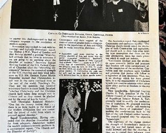 Portrait of Ruth Oxnam wife of Bishop Garfield Bromley Oxnam. Ruth was the daughter of a regarded family who collected fine art. 
Frame Size: 42 x 31
Image Size: 35 x 24
Attributed to: Frank 0. Salisbury in the style of John Singer Sargent 
Circa 1937
Bishop Oxnam was the president of World Council of Churches and the Bishop of Washington Dc, Boston and New York. Both The couple were collectors of high-end 
art. 
Please see the time magazine article published September 13th, 1948 which gives the history of Garfield and provides provenance to the piece. 
Please contact Judy Campbell from 10:00am - 6:00pm Monday - Friday for more information regarding this painting. (989) 600 - 0726.