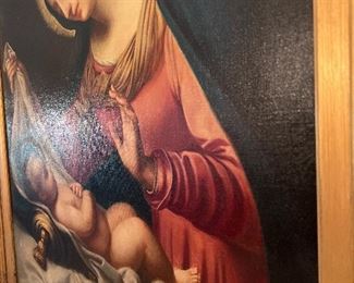 Madonna and Child Painting 
IS: 24 x 19/4 
FS: 30 x 25