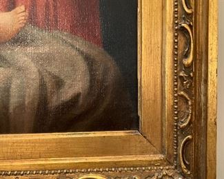 Madonna and Child Painting 
IS: 24 x 19/4 
FS: 30 x 25