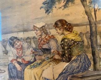 Artist: M. Weber 
Inscribed signature 
IS: 25.5 x 23/4
FS: 32 x 30.4  