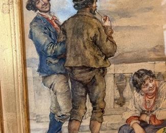 Artist: M. Weber 
Inscribed signature 
IS: 25.5 x 23/4
FS: 32 x 30.4  