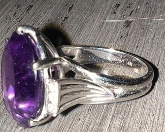 14K Gold Amethyst 